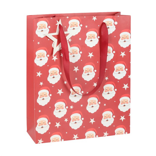 Jolly Santa Christmas Gift Bag