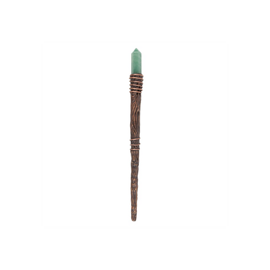 Thin Abundance Green Aventurine Crystal Wand
