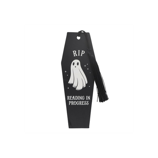 RIP Reading In Progress Coffin Bookmark