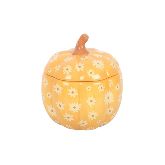 Groovy Floral Pumpkin Oil Burner