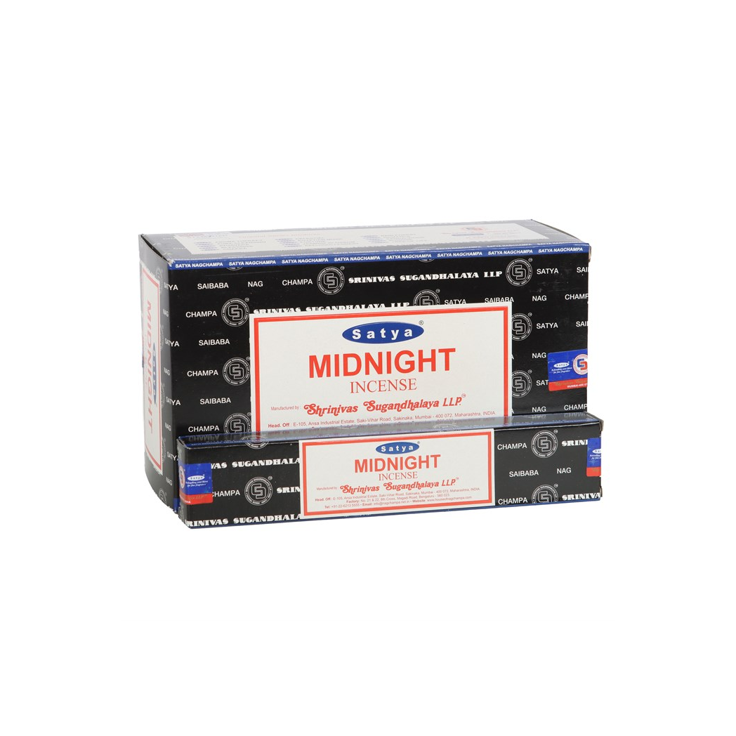 Set of 12 Midnight Incense by Satya (12/50)