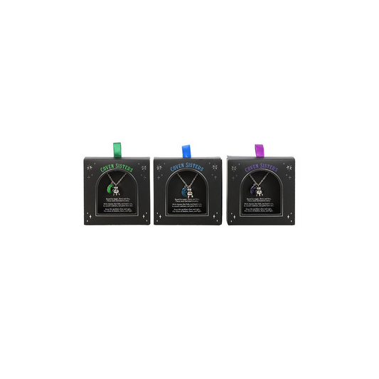 Set of 3 Coven Sisters Cauldron Charm Necklaces