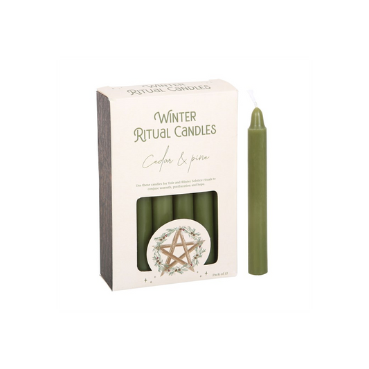 Cedar & Pine Winter Ritual Spell Candles