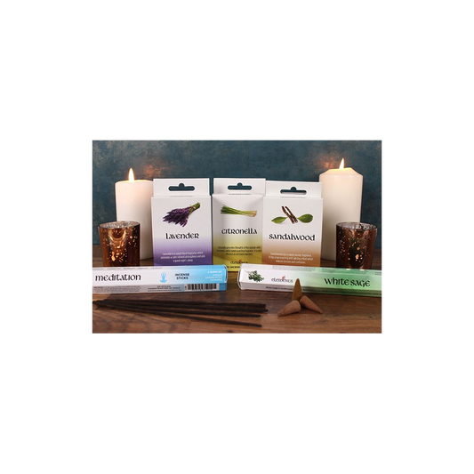 Set of 12 Packets of Elements Lavender Incense Cones