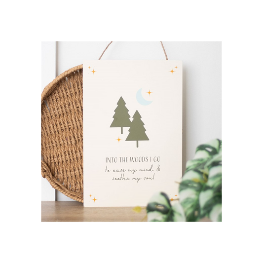 Into the Woods Hanging Sign