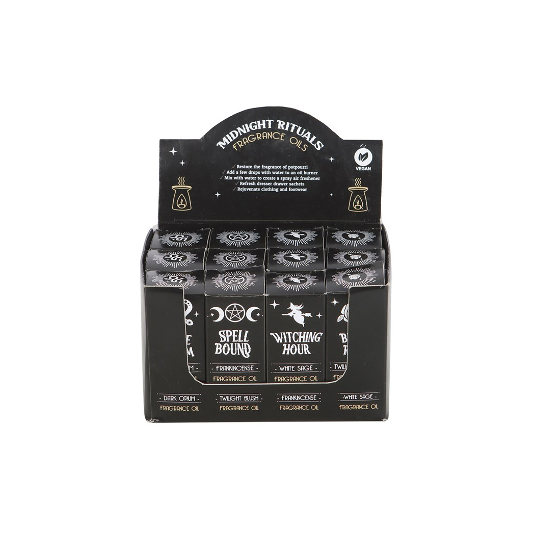 Set of 12 Midnight Rituals Fragrance Oils in Display
