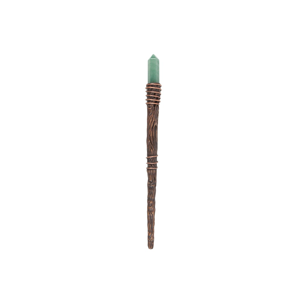Thin Abundance Green Aventurine Crystal Wand