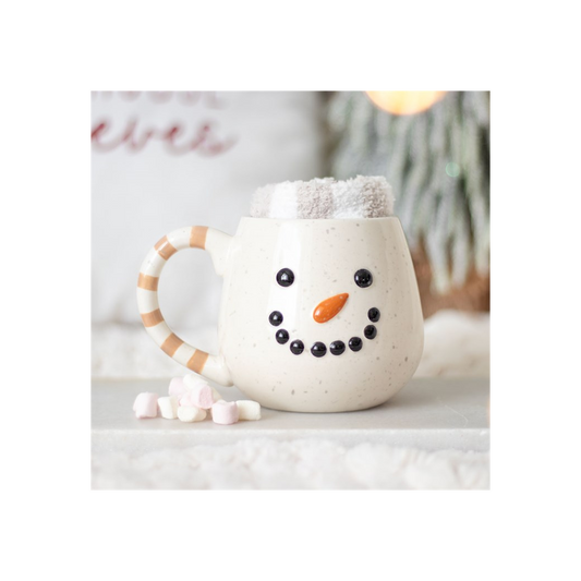 Snowman Mug and Socks Set
