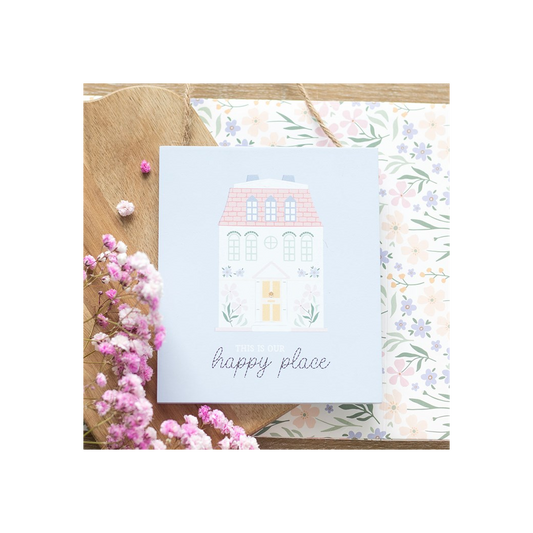 This Is Our Happy Place Pastel House Hanging Sign