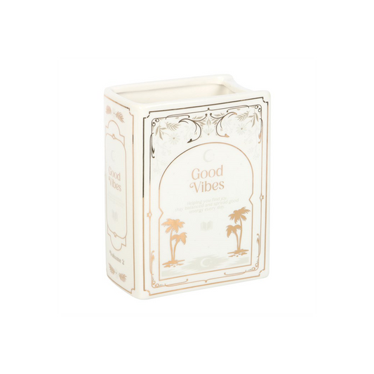 White Book Shaped Vase
