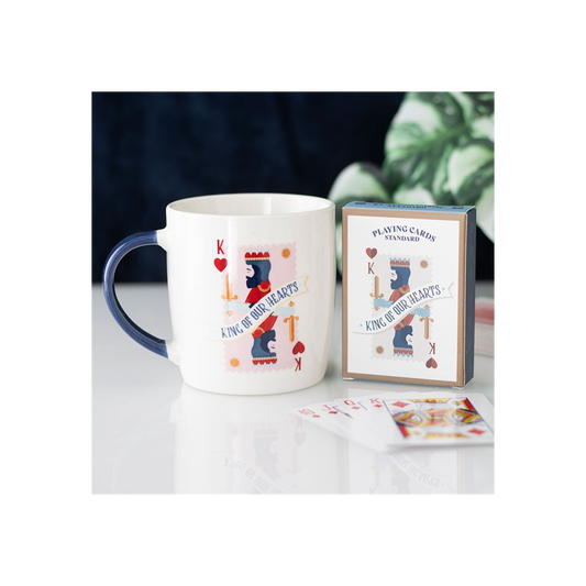 King of Our Hearts Mug and Playing Cards Set