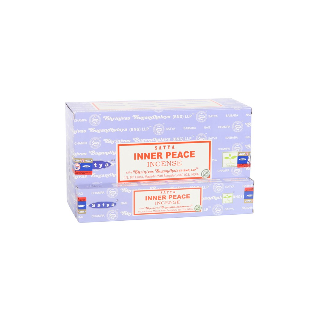 Set of 12 Inner Peace Incense Sticks by Satya (12/50)