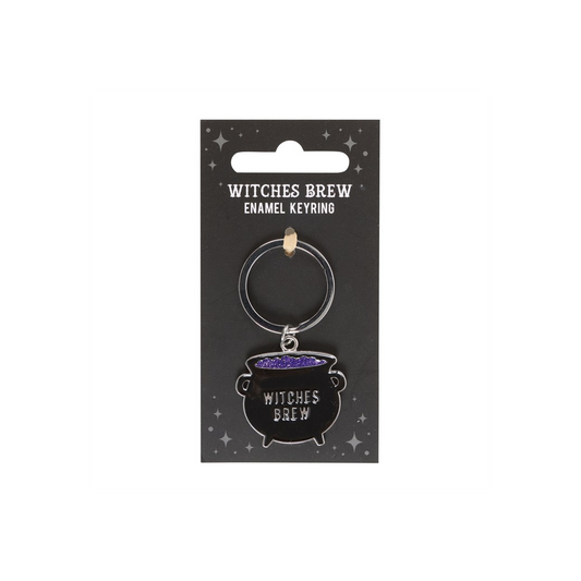 Witches Brew Cauldron Keyring