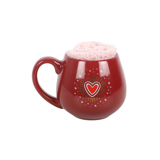 Sacred Heart Mug and Socks Set