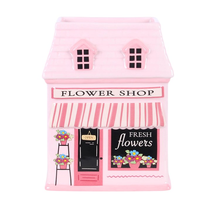 Flower Shop Shaped Flower Vase