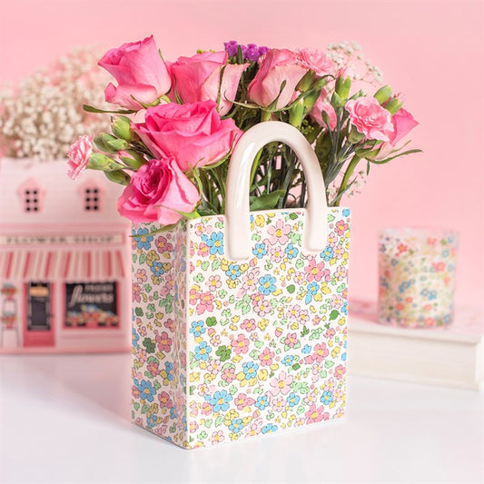 The Floral Edit Bag Shaped Flower Vase