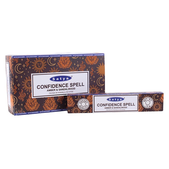 12 Packs of Confidence Spell Incense Sticks by Satya