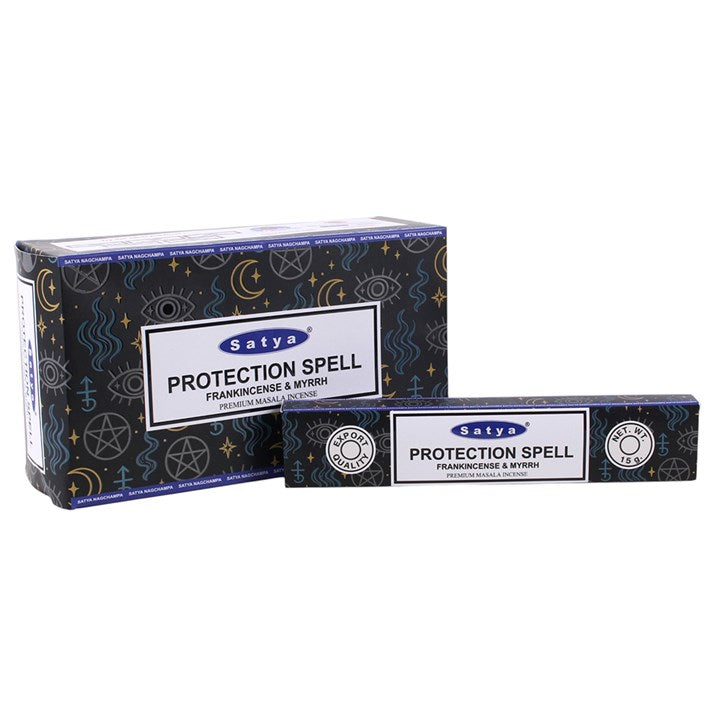 12 Packs of Protection Spell Incense Sticks by Satya