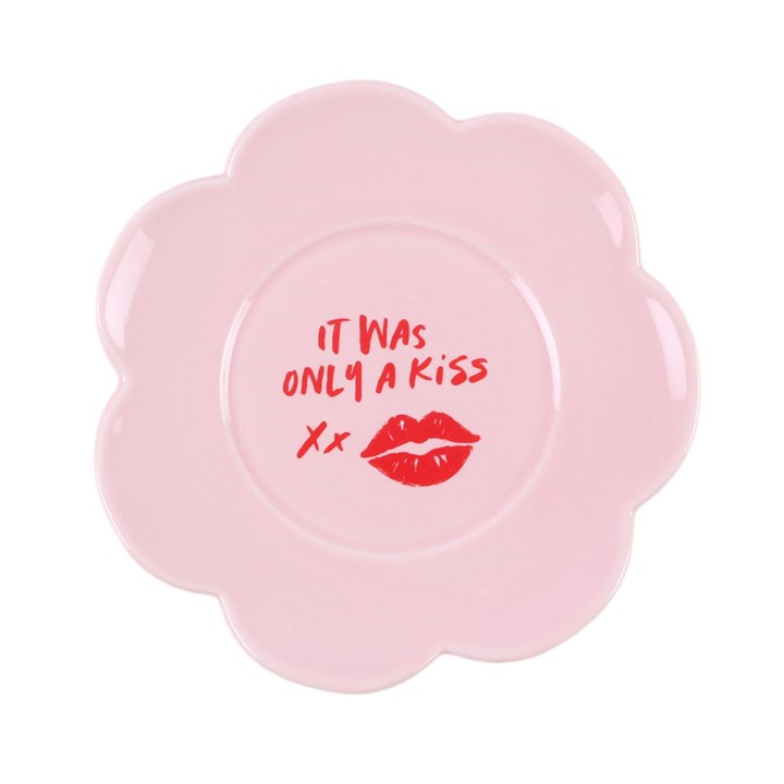 It Was Only a Kiss Scalloped Lip Mug and Saucer