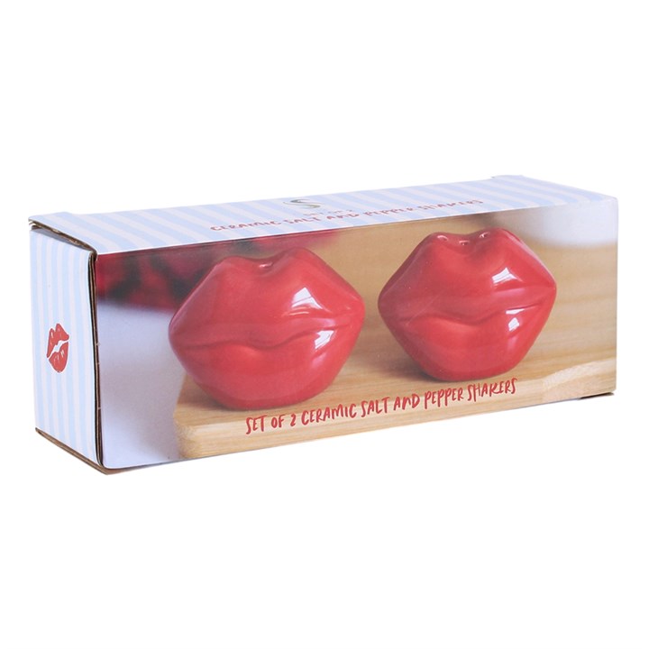 Lip Shaped Salt and Pepper Shakers