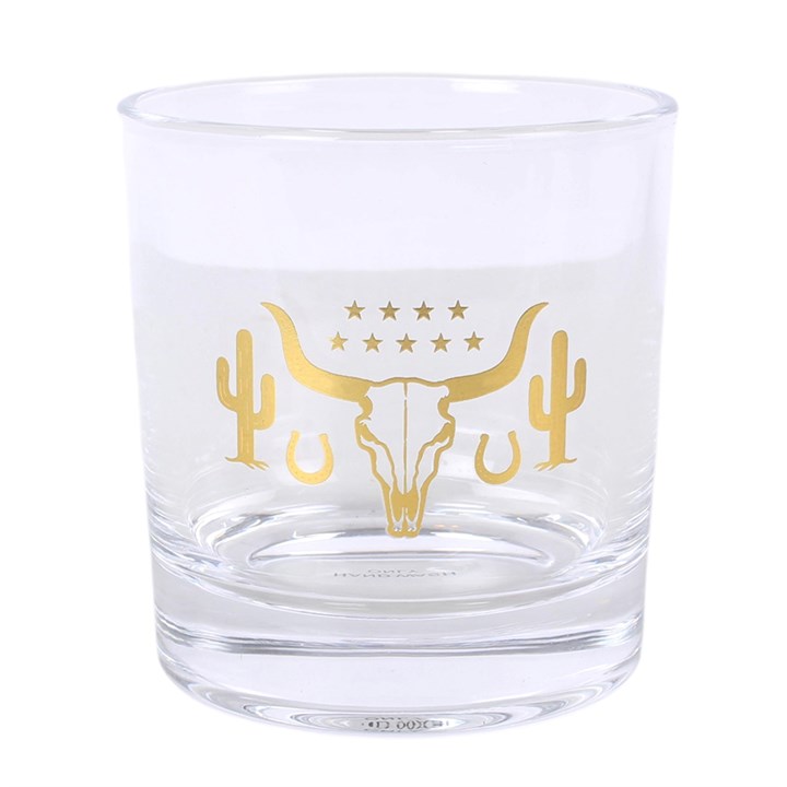 Western Drinking Glass and Cooling Stone Set