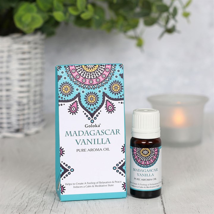Set of 12 Goloka Madagascar Vanilla Fragrance Oils