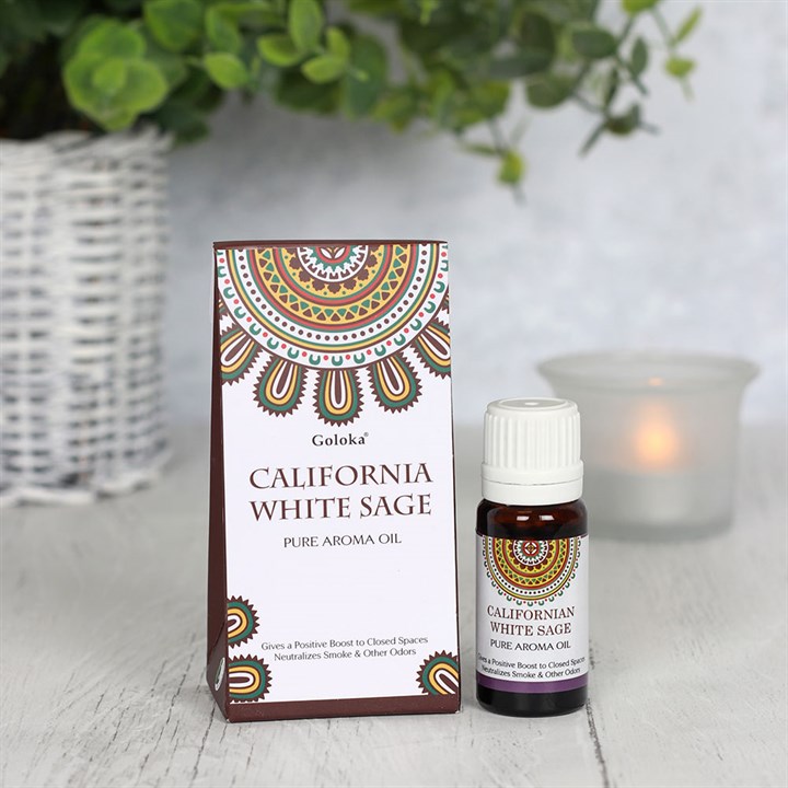 Set of 12 Goloka California White Sage Fragrance Oils
