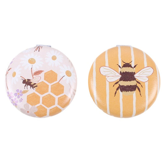Set of 12 Honey Bee Compact Mirrors in Display