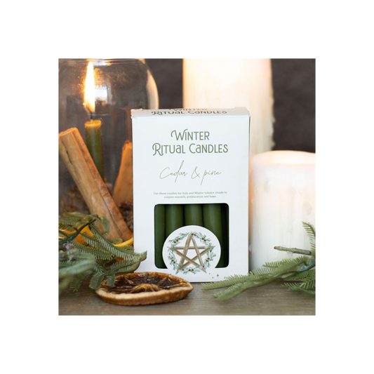 Cedar & Pine Winter Ritual Spell Candles