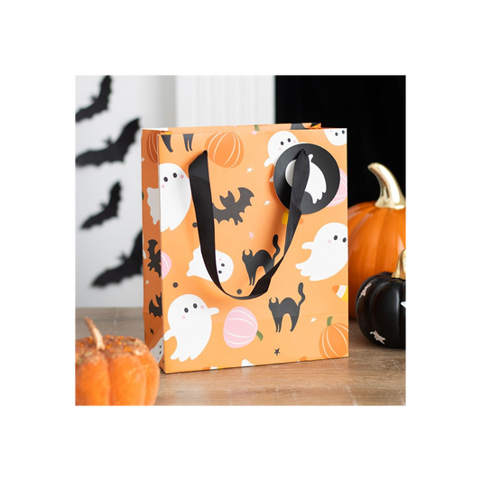 23cm Sweet and Spooky Ghost Print Gift Bag