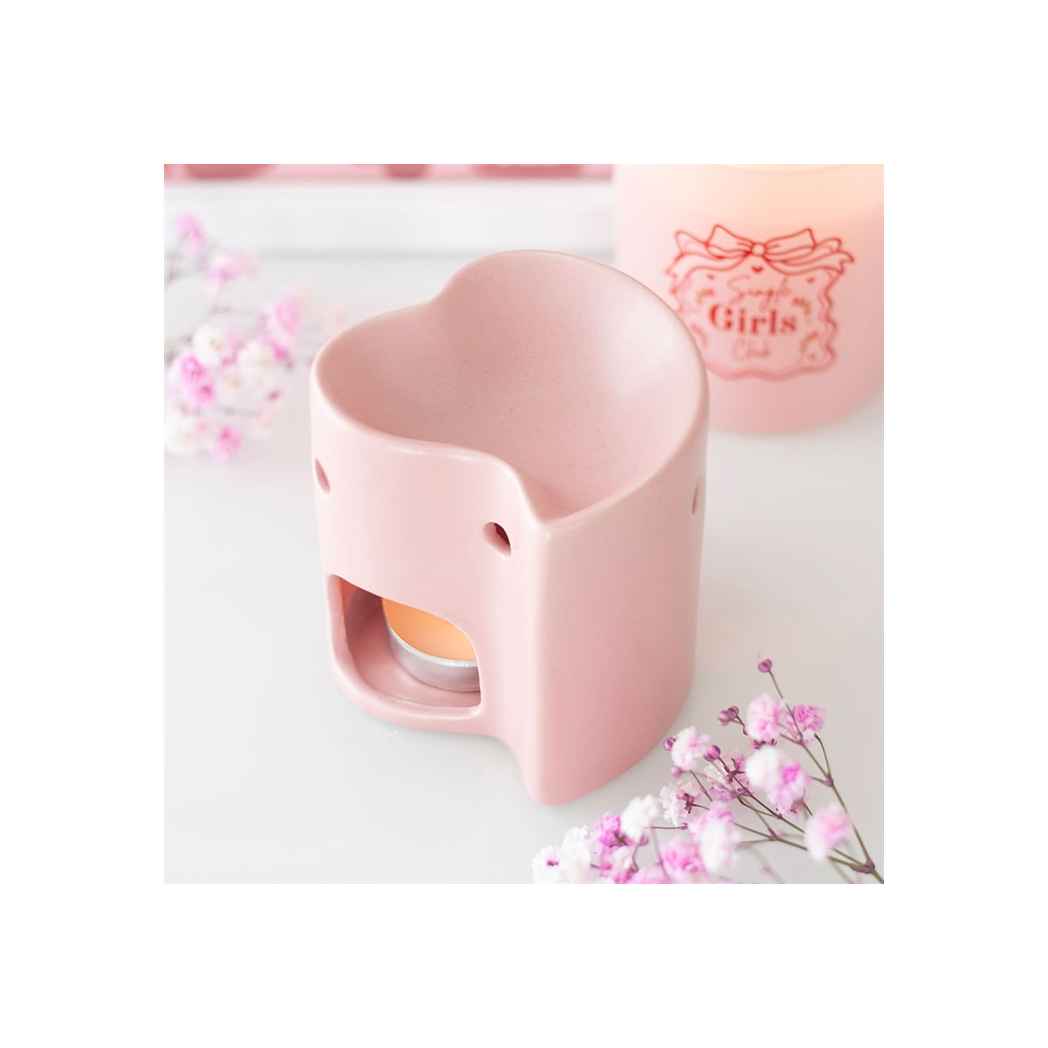 Pink Heart Oil Burner