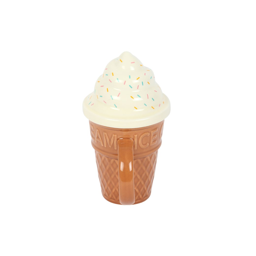 Ice Cream Cone Lidded Mug