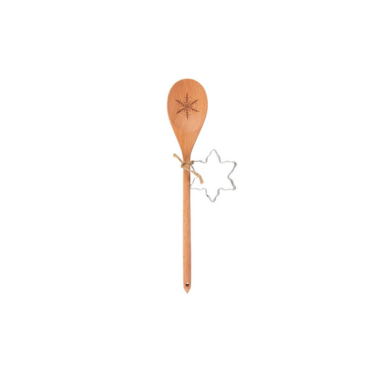 Snowflake Wooden Spoon Baking Set