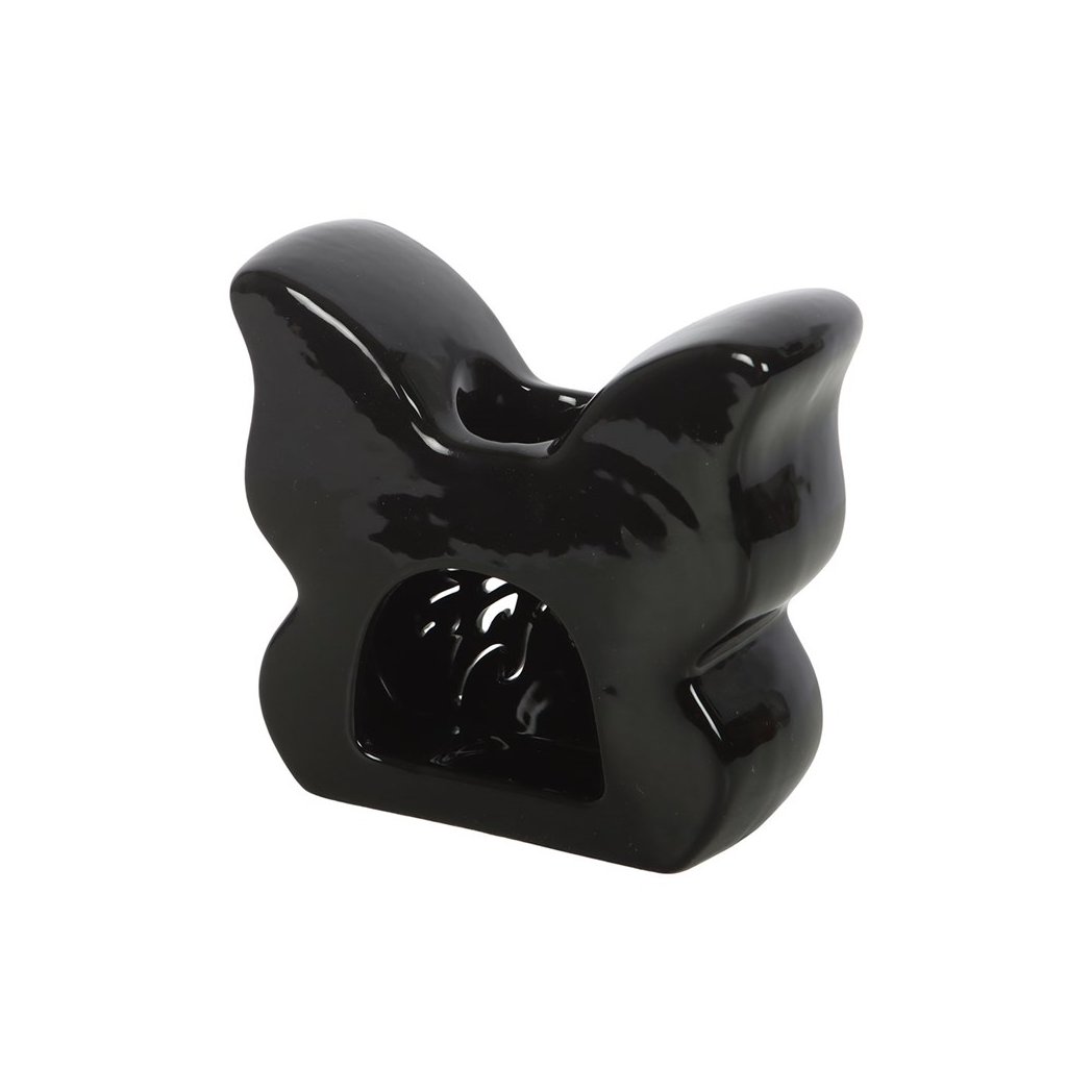 Black Cut-Out Butterfly Oil Burner