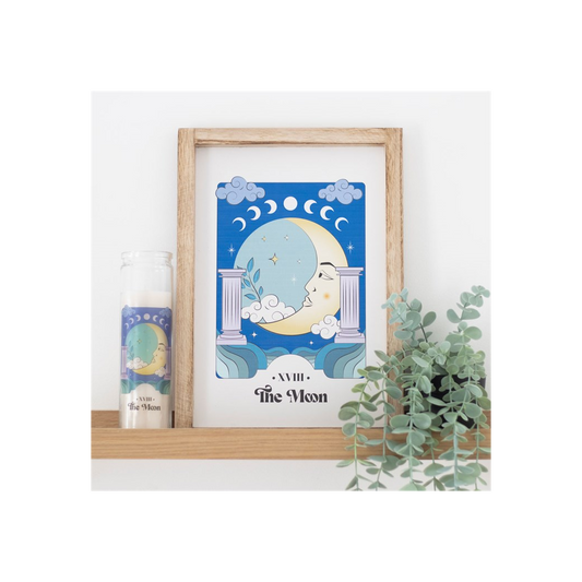 The Moon Celestial Framed Wall Print