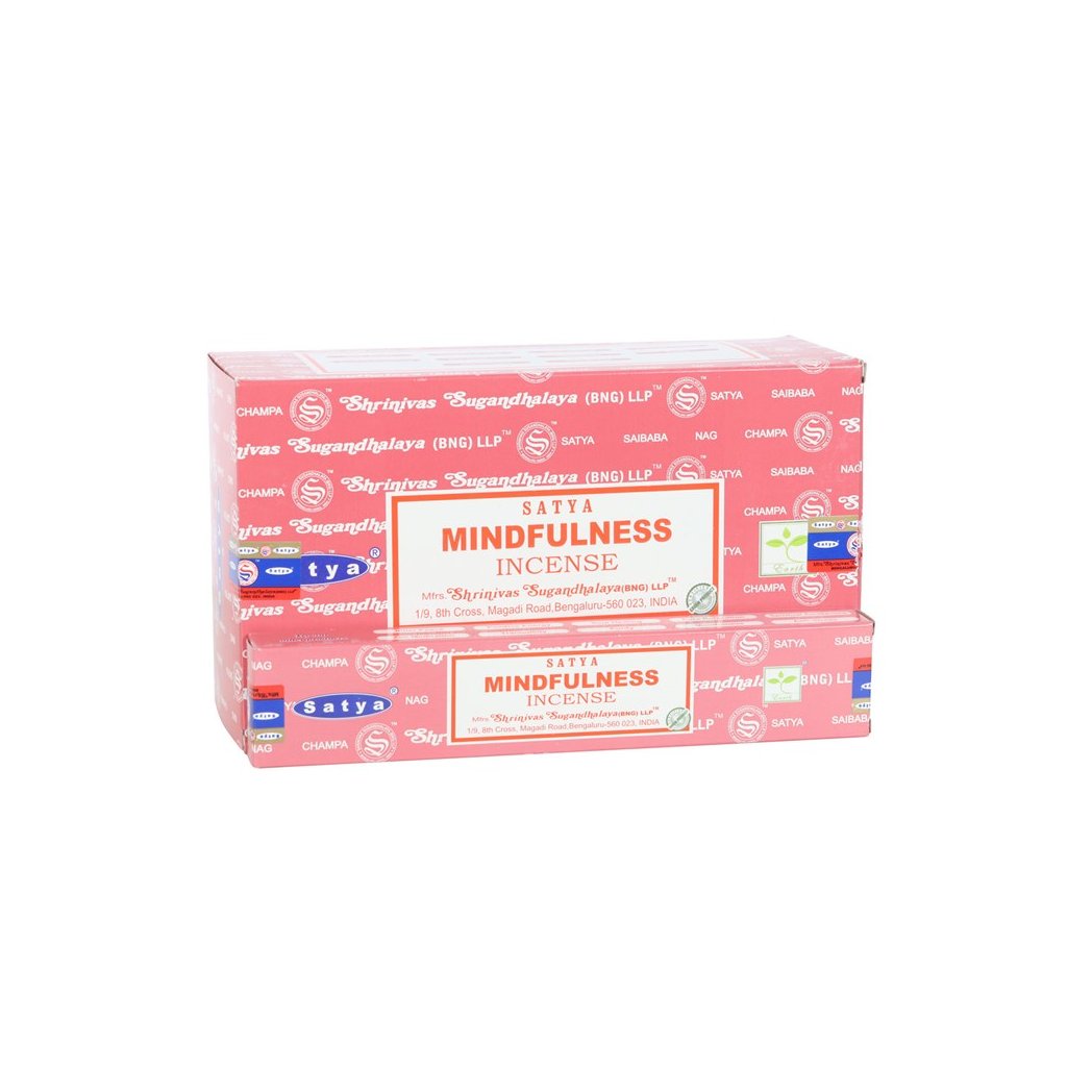 Set of 12 Mindfulness Incense Sticks by Satya (12/50)
