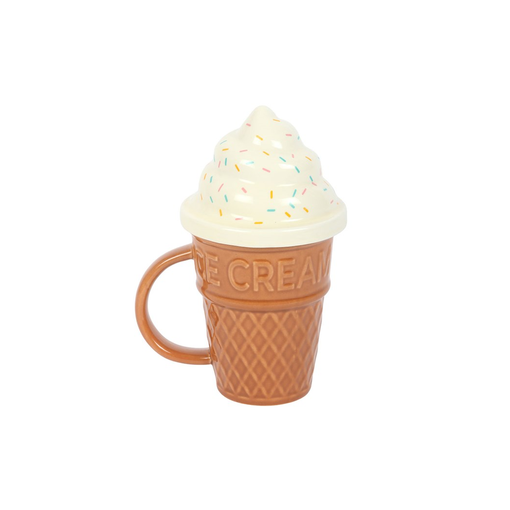 Ice Cream Cone Lidded Mug