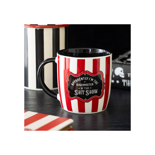 Red Striped Ringmaster Mug