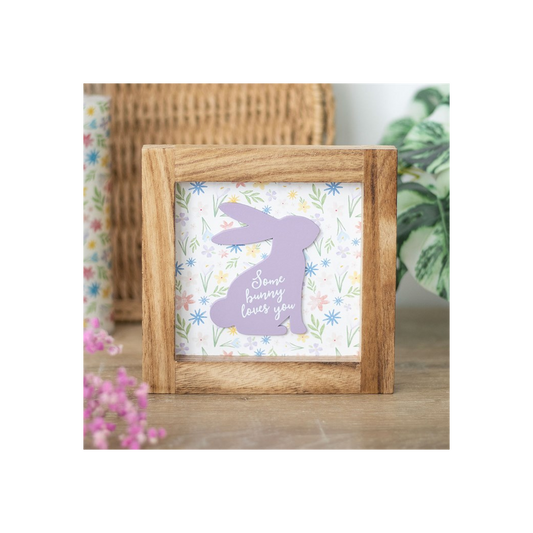 Some Bunny Loves You Wooden Frame Sign