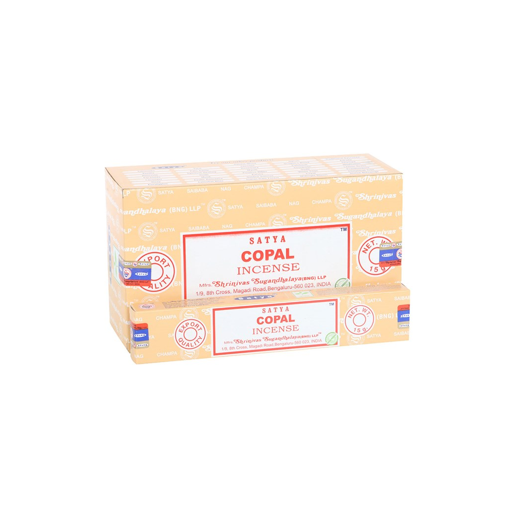 Set of 12 Copal Incense Sticks by Satya (12/50)