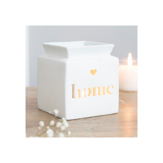 White Home Cut Out Oil Burner