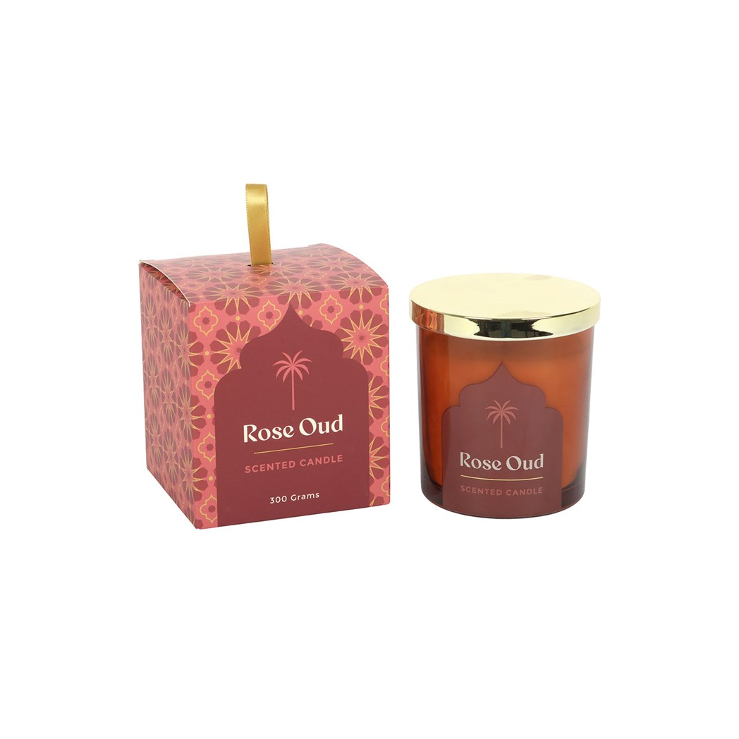 Arabian Nights Rose Oud Scented Candle