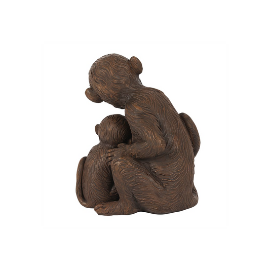 Monkey Mother and Baby Ornament