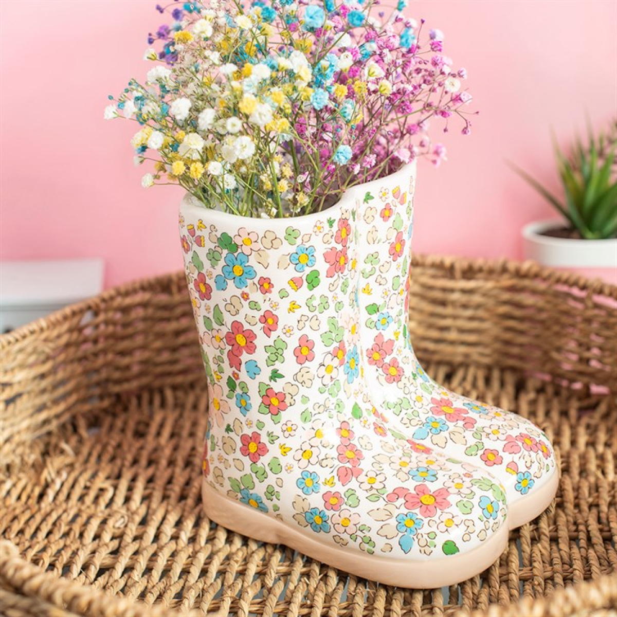 The Floral Edit Welly Boot Shaped Flower Vase