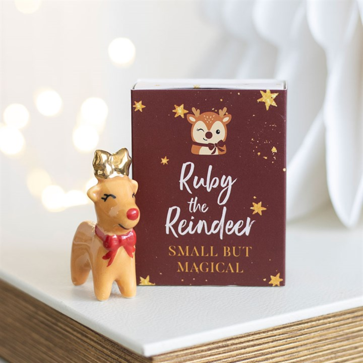 Set of 24 Ruby the Reindeer Pocket Charms in Display