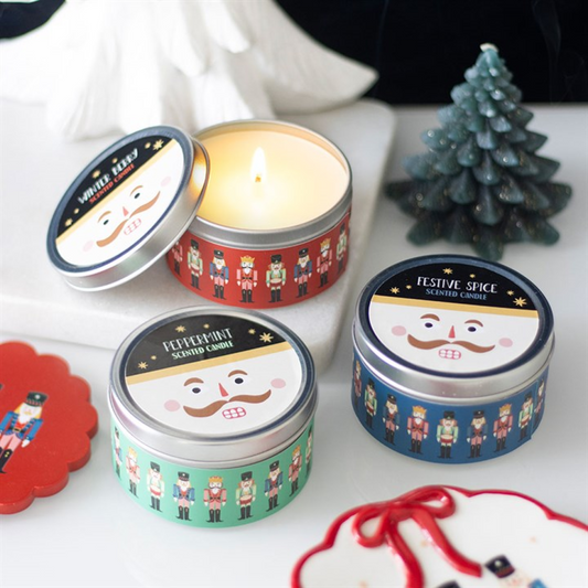 Set of 12 Nutcracker Candles in Display