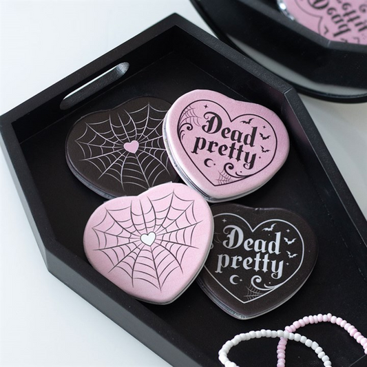 Set of 12 Pretty Deadly Compact Mirrors in Display