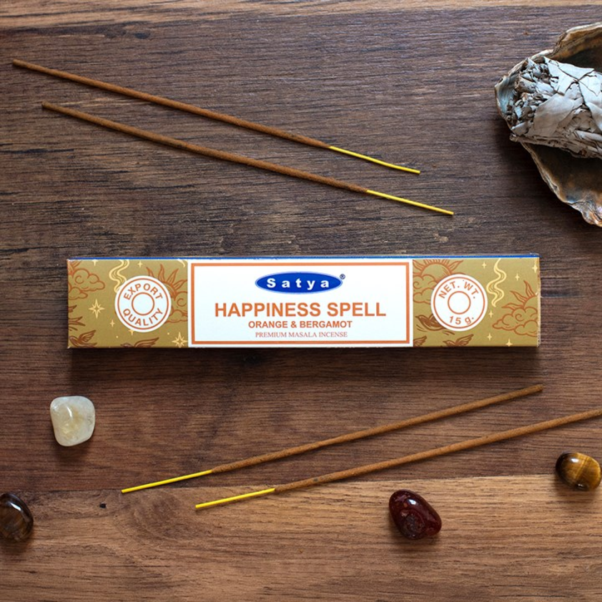 12 Packs of Happiness Spell Incense Sticks by Satya