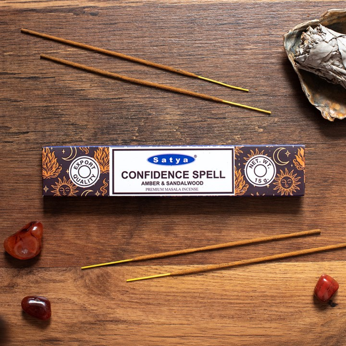 12 Packs of Confidence Spell Incense Sticks by Satya