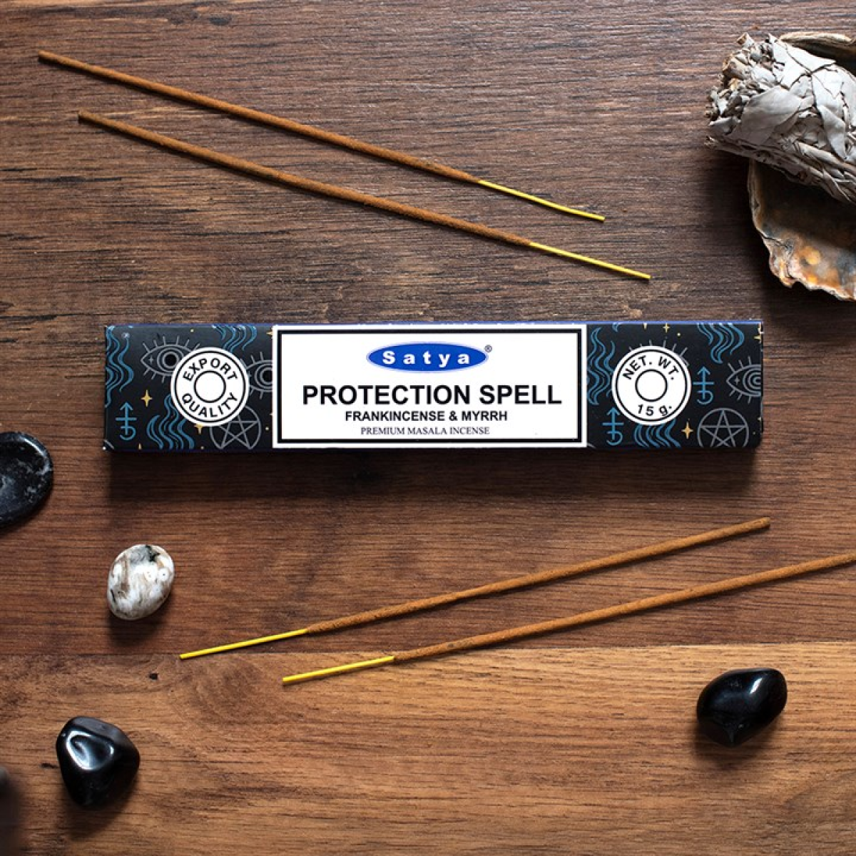 12 Packs of Protection Spell Incense Sticks by Satya